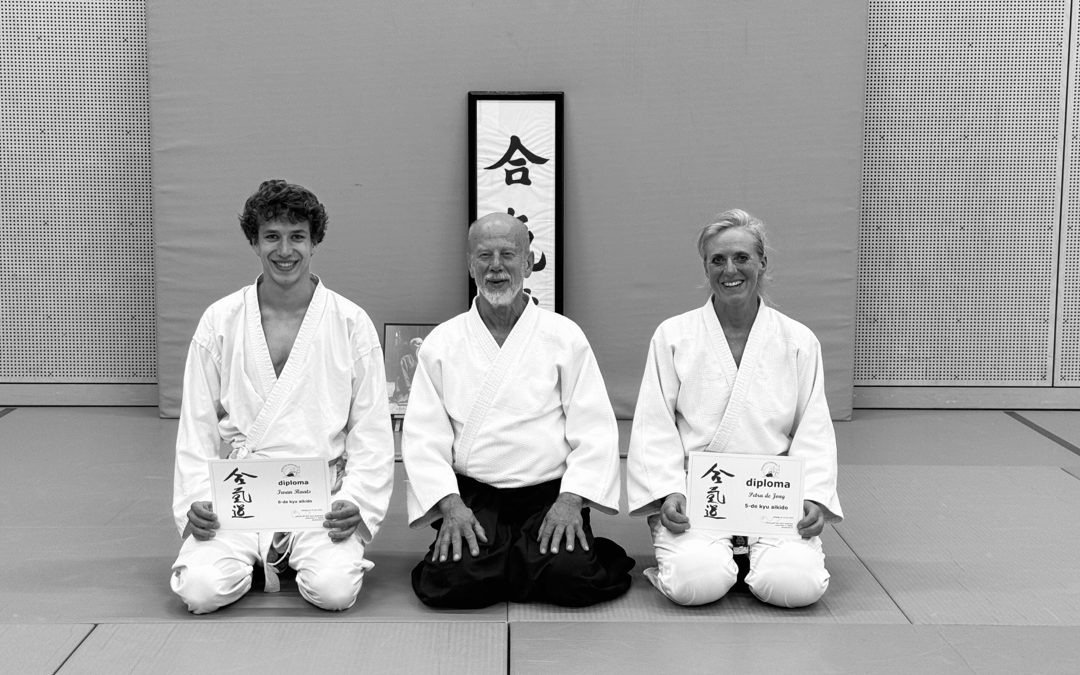 Iwan en Petra slagen voor hun kyu examens!